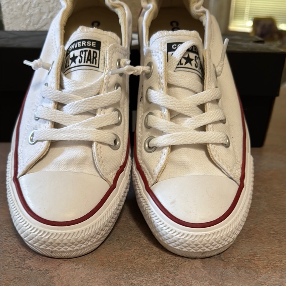 Converse White and Red Sneakers Classic Style
